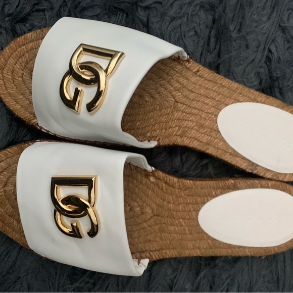 Dolce and Gabbana embellished leather slides size 41 - Picture 12 of 16